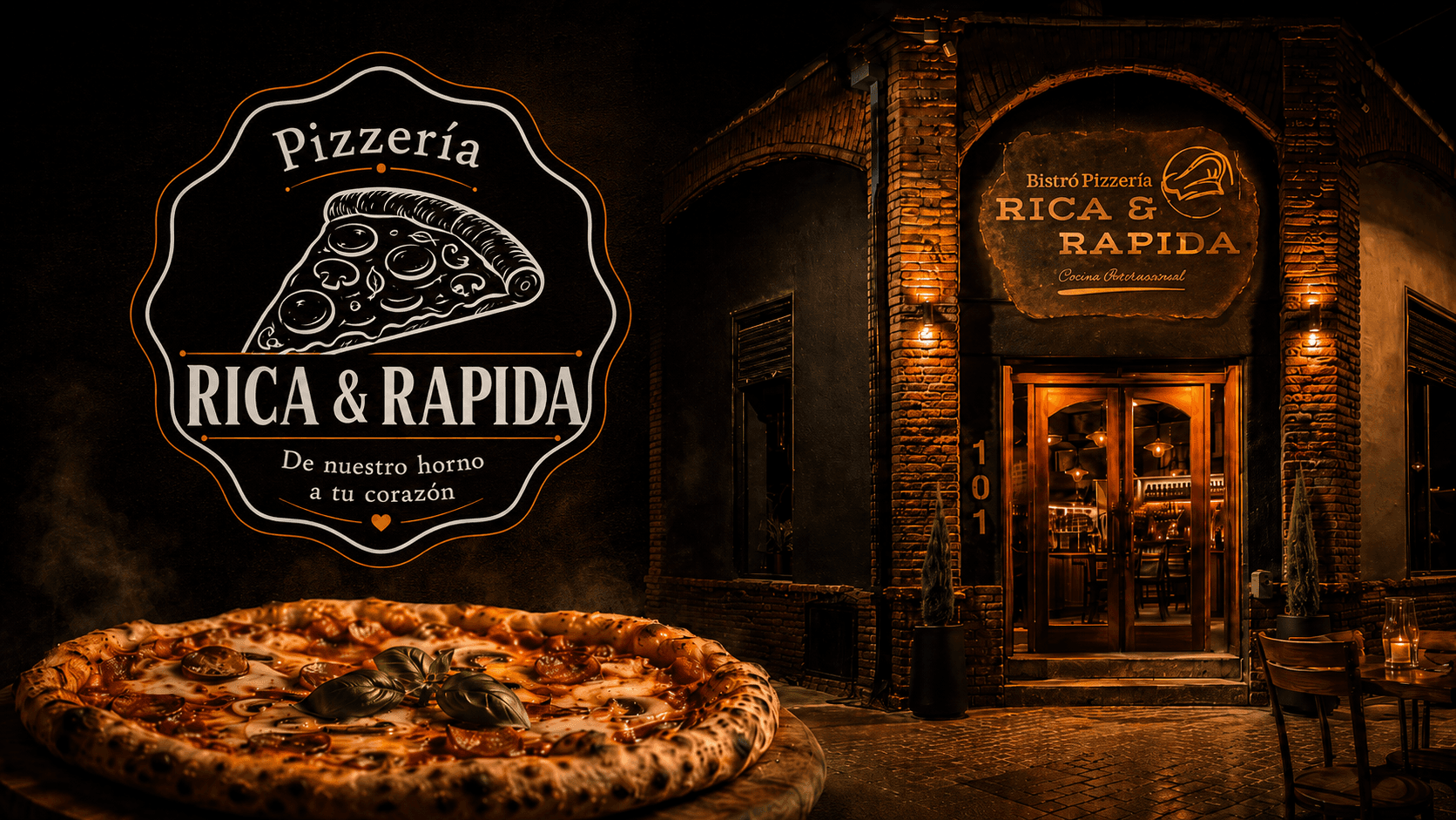 Pizzería Rica & Rápida — Bellavista, Santiago
